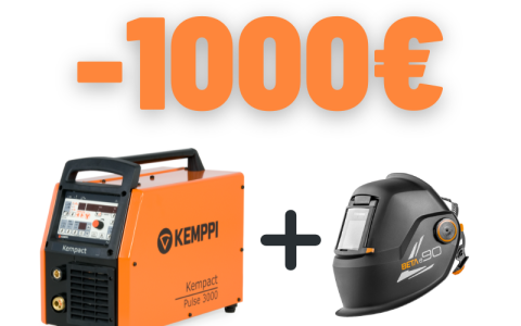 1000€ nuolaida Kempact Pulse 3000 + automatinis suvirintojo skydelis dovanų!